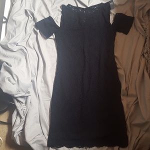 Black lace dress